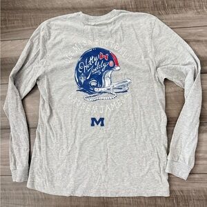 Lauren James Gray women’s Tshirt Ole Miss football size medium long sleeve shirt